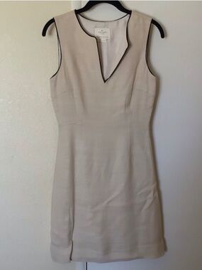 Kate Spade New York Beige Sleeveless Tweed Dress Size 4 Quiet Luxury Designer